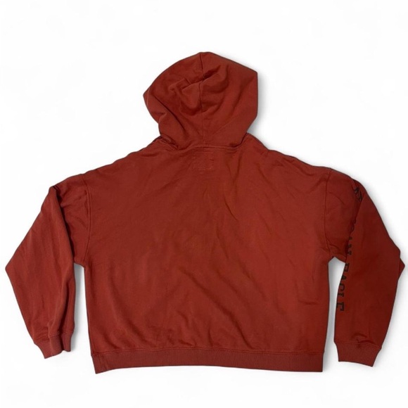 American Eagle Outfitters Red Cropped Zip Up Hoodie - Picture 5 of 5